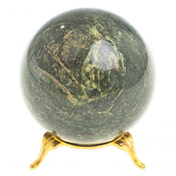 Шар из темно-зеленого змеевика 7 см 123587