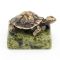 Статуэтка "Черепаха" малая бронза змеевик