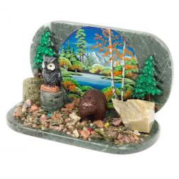 Композиция "Филин с медведем"