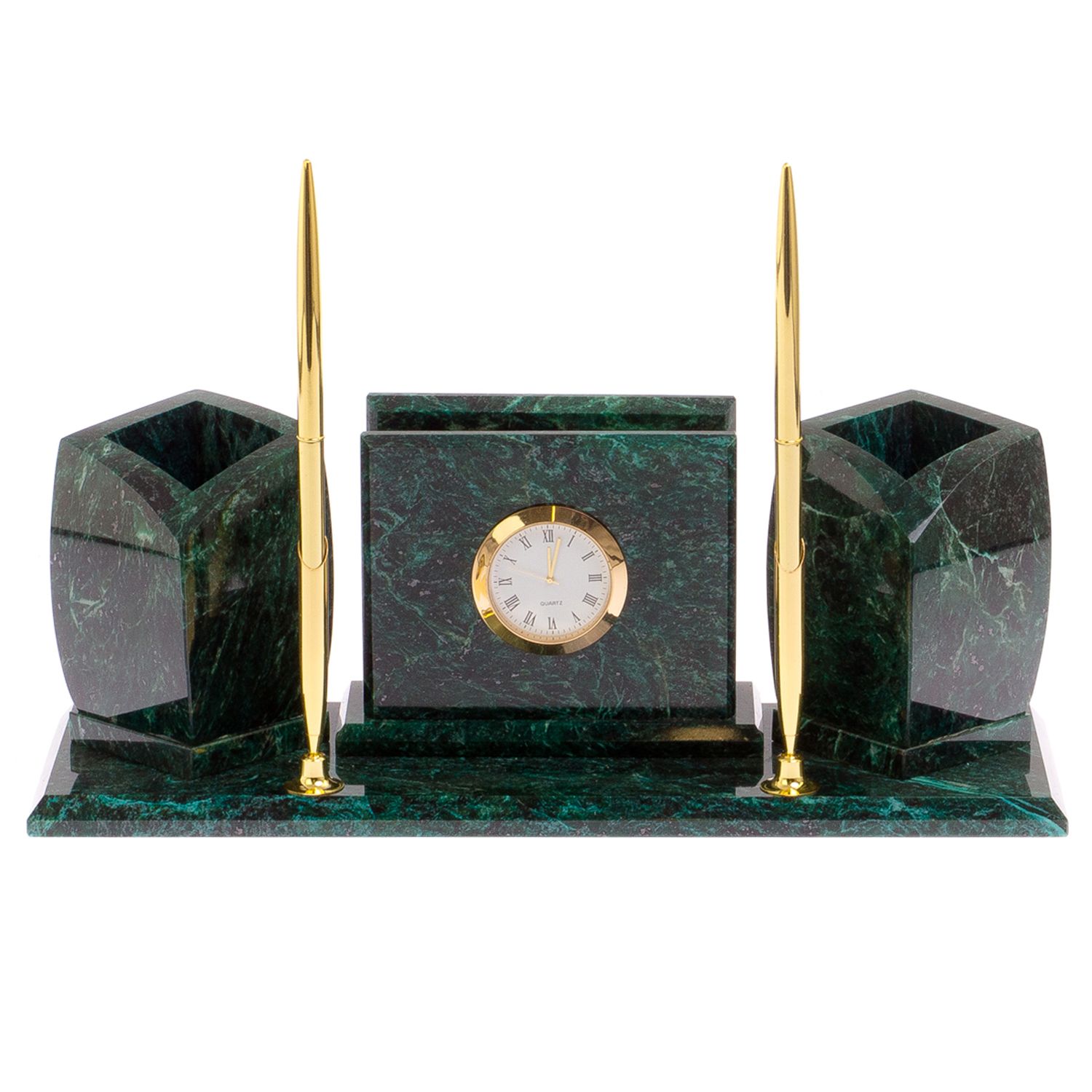 Мини-набор с часами камень змеевик 125319 купить в Москве винтернет-магазине Уральский сувенир