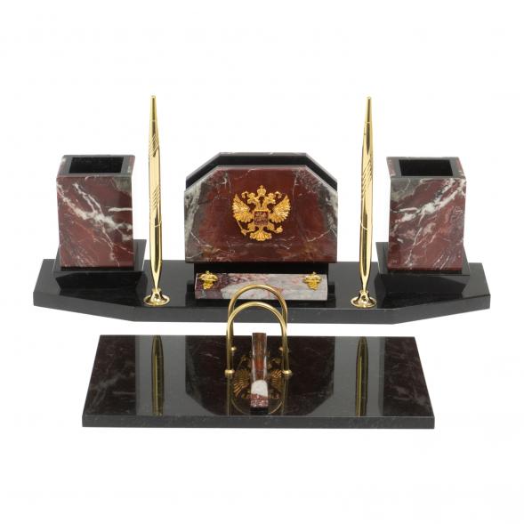 Настольный набор &amp;quot;Герб России&amp;quot; из креноида 126998