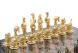 Шахматы подарочные &amp;quot;Деревенские&amp;quot; фигуры бронза, доска камень 40х40 см 120036