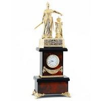 Бронзовые часы &amp;quot;Россия&amp;quot; камень яшма 113084