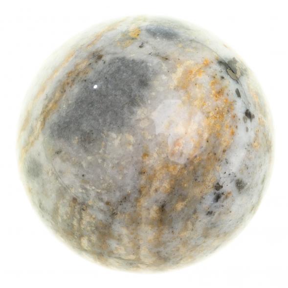 Шар из камня офиокальцит 7 см 123588