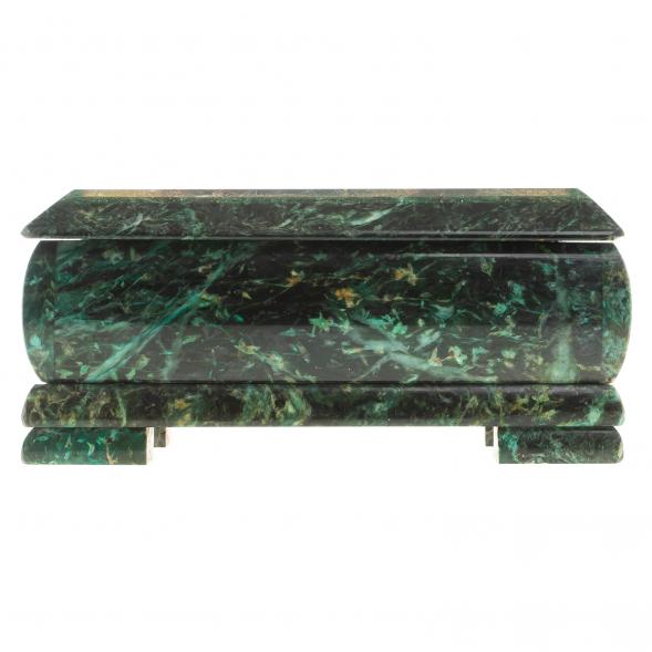 Шкатулка с иллюстрацией &amp;quot;Медведица с медвежатами&amp;quot; камень змеевик 17,5х9,5х7,5 см / шкатулка для ювелирных украшений / для хранения бижутерии / подарок коллеге