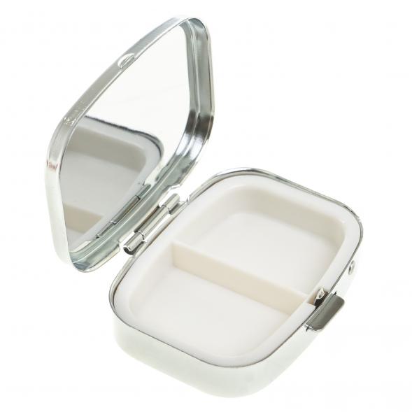 Таблетница на 2 отделения камень чароит 124116