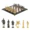 Шахматы "Русские" бронза доска 40х40 лемезит мрамор