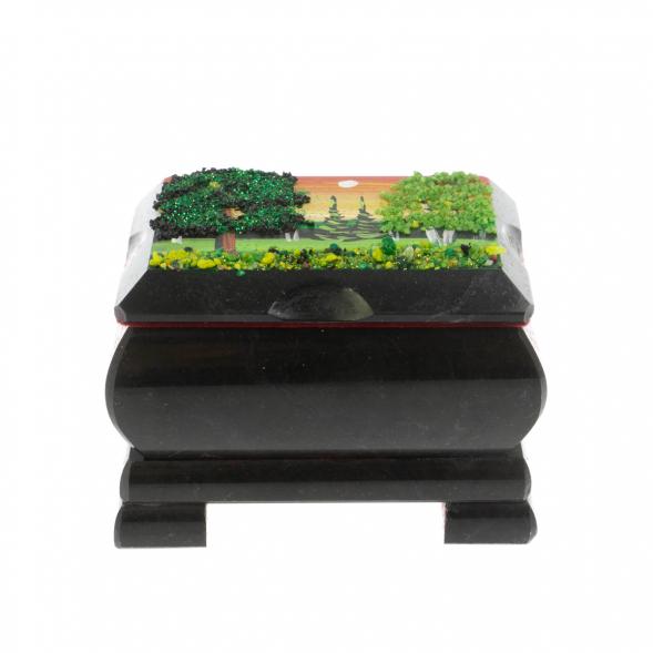 Шкатулка с расписной крышкой &amp;quot;Лето&amp;quot; 10х8х7 см 129519