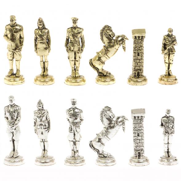 Шахматный ларец &amp;quot;Великая Отечественная война&amp;quot; камень креноид 130043