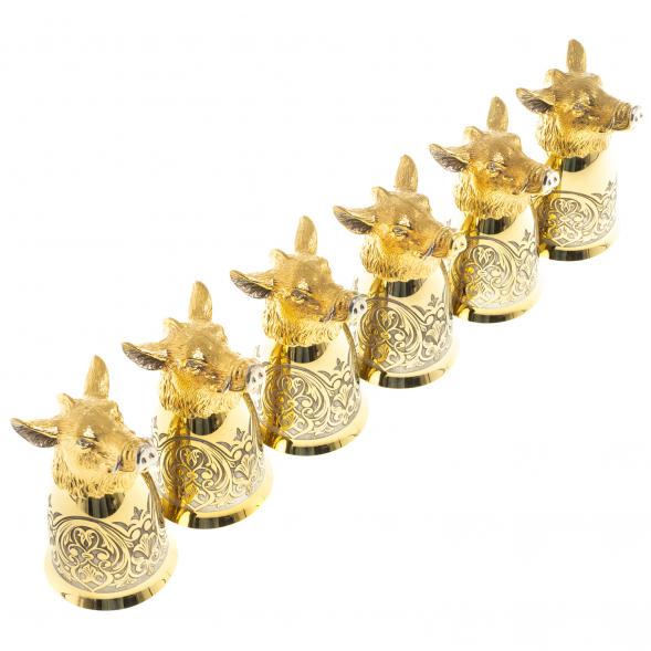 Стопки перевертыши &amp;quot;Кабан&amp;quot; набор 6 шт Златоуст 123669