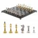 Шахматы турнирные &amp;quot;Стаунтон&amp;quot; доска 40х40 см серый мрамор 124518