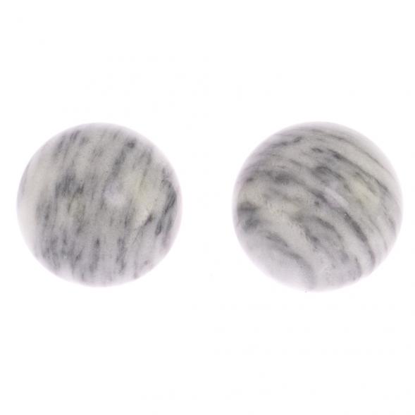 Шары для массажа 4 см из серого мрамора 2 шт 125867