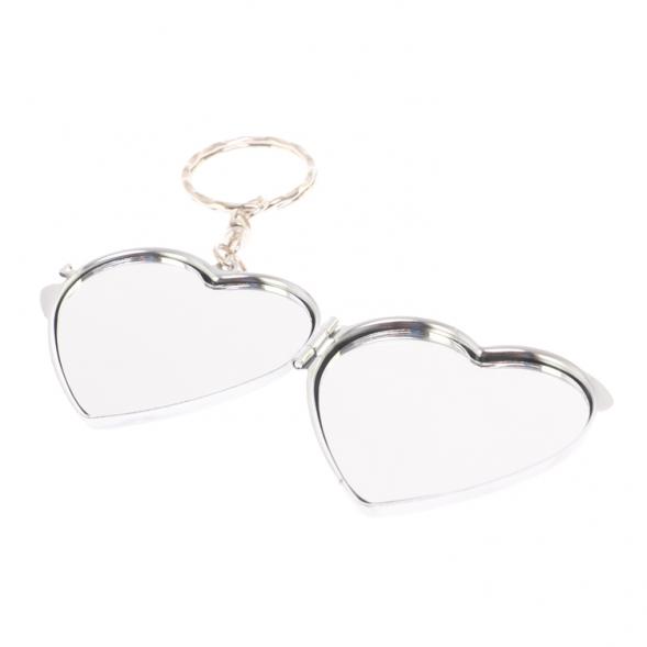 Складное зеркало брелок авантюрин Сердце 126623