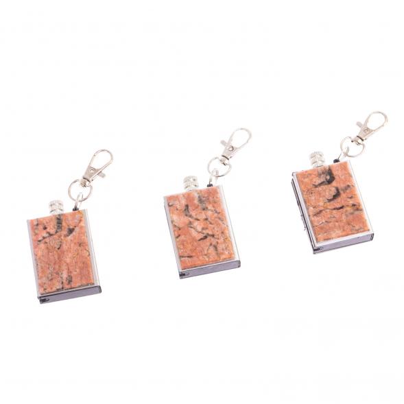 Брелок огниво &amp;quot;Вечная спичка&amp;quot; с накладкой из камня пегматит 2,8х1,3х5 см 126696