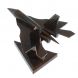 Сувенир &amp;quot;Самолет СУ - 57&amp;quot; из коричнево-серого обсидиана 128715