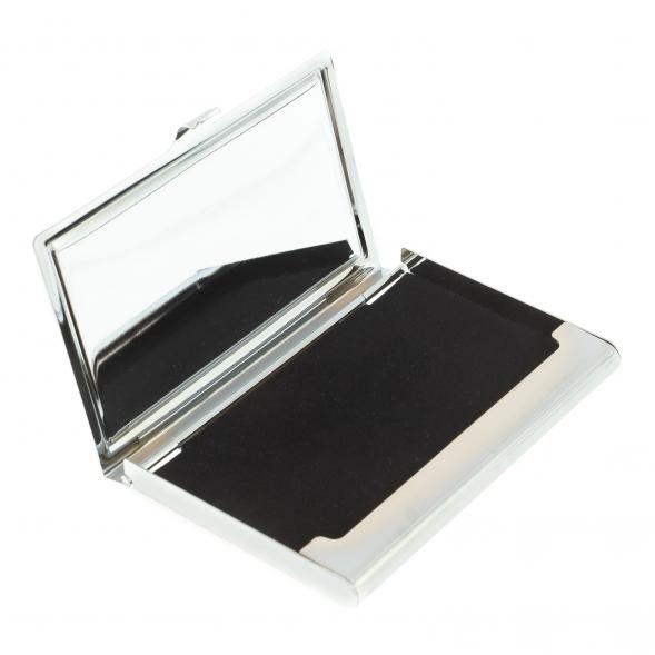 Карманная визитница из камня медовый оникс цвет серебро 122428