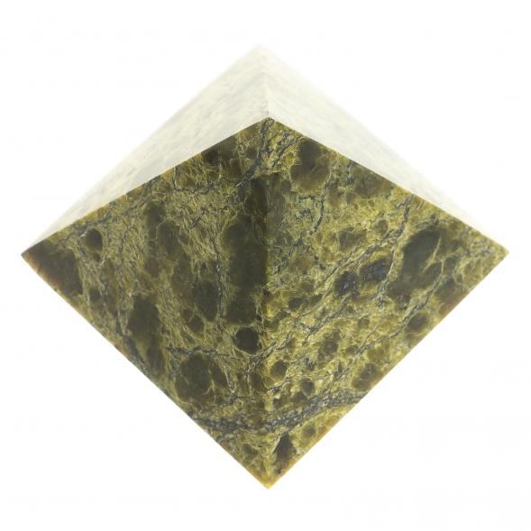 Пирамида 3,5х3,5х3,5 см камень змеевик 113735