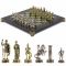 Шахматы "Римские воины" 28х28 см из змеевика