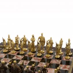 Подарочный шахматный ларец "Русь" камень креноид