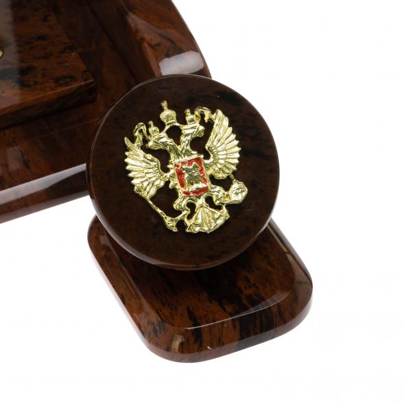 Письменный набор &amp;quot;Премиум&amp;quot; из натурального камня обсидиан - ВИП подарок начальнику на день рождения