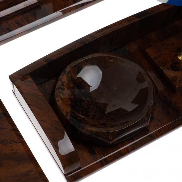 Письменный набор &amp;quot;Премиум&amp;quot; из натурального камня обсидиан - ВИП подарок начальнику на день рождения