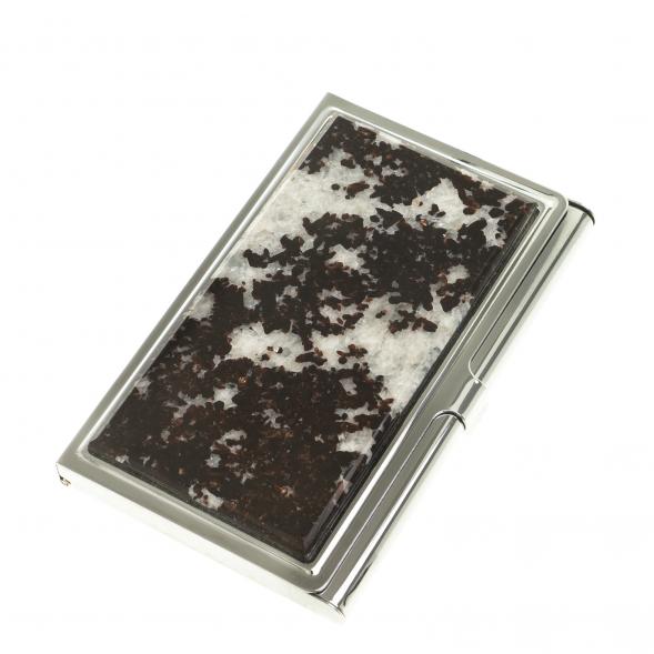 Карманная визитница из камня флогопит 124209