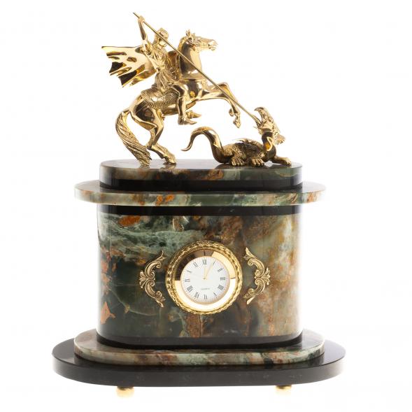 Часы &amp;quot;Георгий Победоносец&amp;quot; из офиокальцита 124591