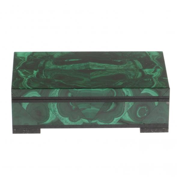 Шкатулка из малахита 12х6х4 см 124978
