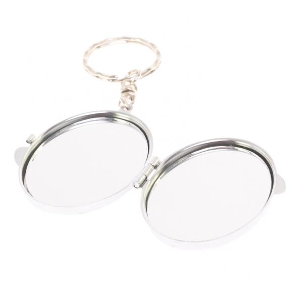 Складное зеркало брелок авантюрин овальное 126624