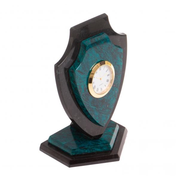 Часы из шабровского змеевика &amp;quot;Щит&amp;quot; большой 126772