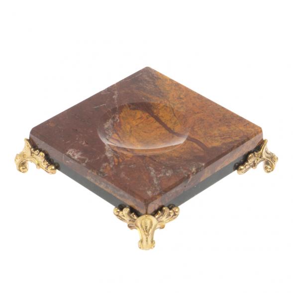 Подставка под шар из яшмы и долерита 7,5х7,5х2,5 127082