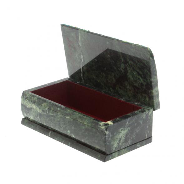 Шкатулка &amp;quot;Купюра. Осень&amp;quot; из шабровского змеевика 18х9,5х7 см 127557