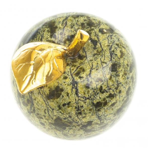 Сувенир &amp;quot;Яблоко&amp;quot; среднее камень змеевик 6х6,5 см 113749