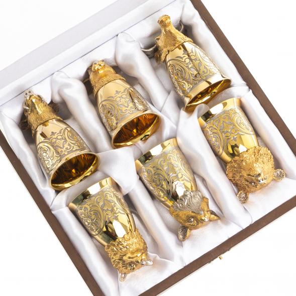 Стопки перевертыши &amp;quot;Лесные звери&amp;quot; набор 6 шт Златоуст 123672