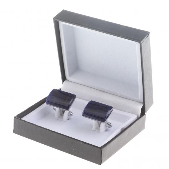 Запонки камень содалит прямоугольные 124439