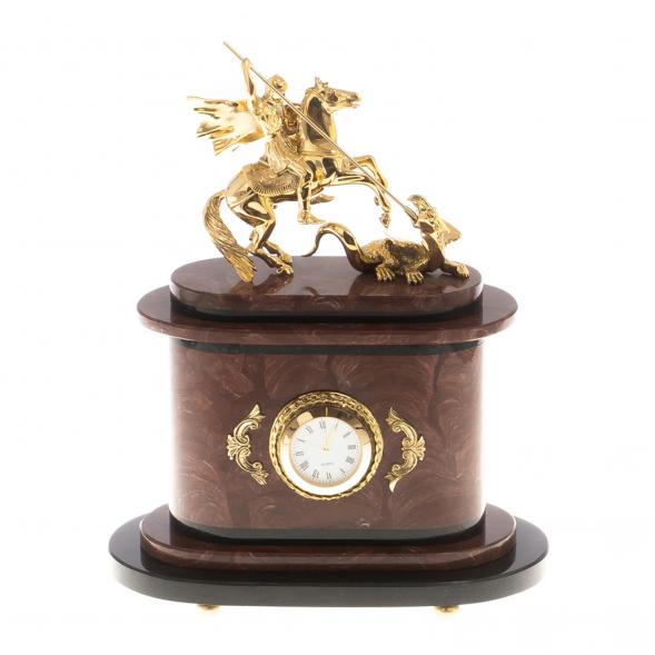 Часы &amp;quot;Георгий Победоносец&amp;quot; бронза лемезит 124592