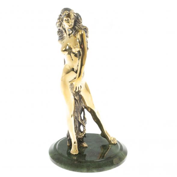 Бронзовая статуэтка &amp;quot;Женщина-огонь&amp;quot; нефрит 125795