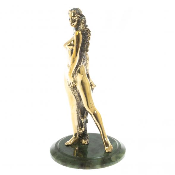 Бронзовая статуэтка &amp;quot;Женщина-огонь&amp;quot; нефрит 125795