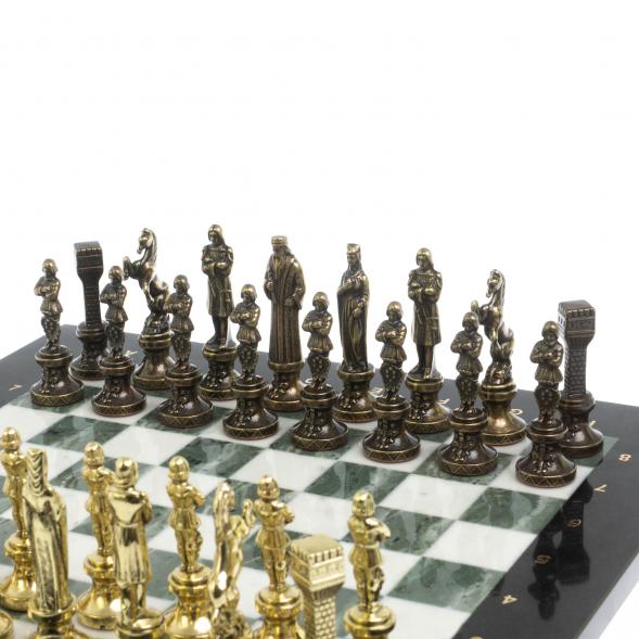 Шахматы подарочные &amp;quot;Ренессанс&amp;quot; доска 36х36 см мрамор / змеевик 127949