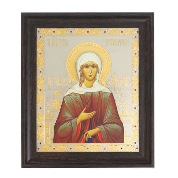 Икона &amp;quot;Ксения Петербуржская&amp;quot; 24,5х28,5х2 см Златоуст 128022