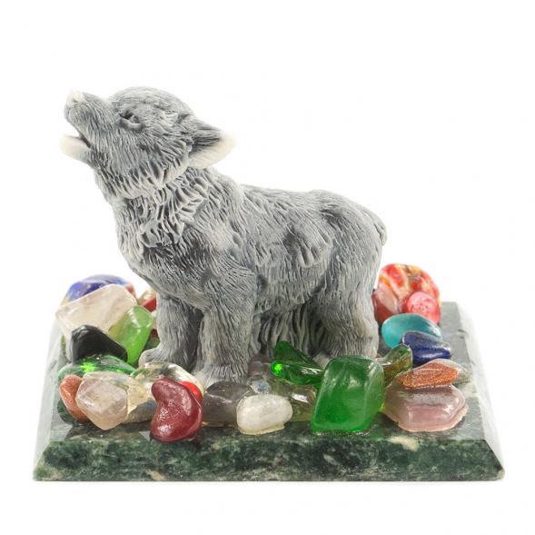 Сувенир &amp;quot;Волчонок&amp;quot; из мрамолита 119858