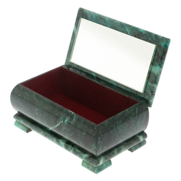 Шкатулка &amp;quot;Хозяйка медной горы&amp;quot; из змеевика 18х10х8,5 см 128181