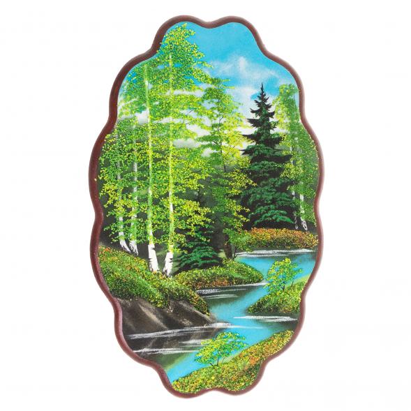 Панно с рисунком из камня &amp;quot;Летний пейзаж&amp;quot; 45х29 см 119588