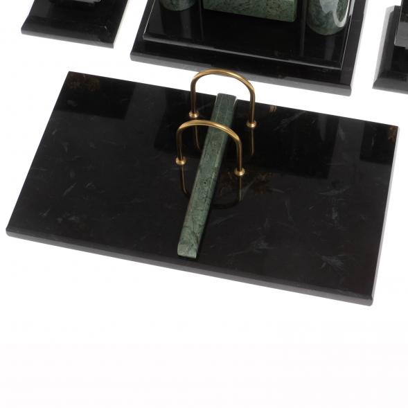 Настольный набор &amp;quot;Георгий Победоносец&amp;quot; офиокальцит 129982