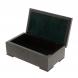 Шкатулка из малахита и долерита 14х8х5 см 130903