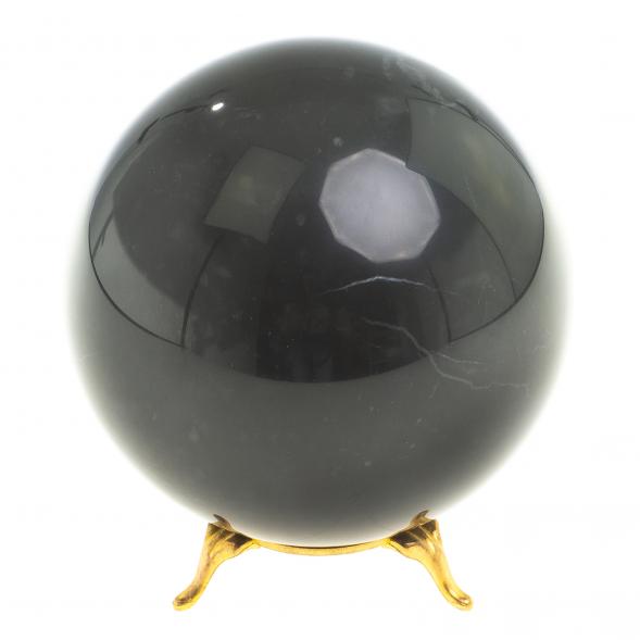 Шар из черного мрамора 10 см 123594