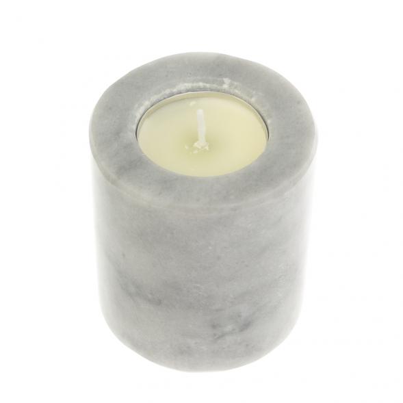 Свеча круглая из мрамора 6х6х7 см 127003