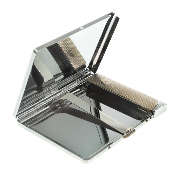 Портсигар на 10 сигарет с зажигалкой камень лабрадор 123403