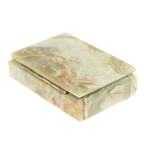 Шкатулка из оникса 15х10,5х5 см (4х6) 123950