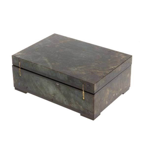 Шкатулка из лабрадорита 13,5х9,5х5,5 см 130905